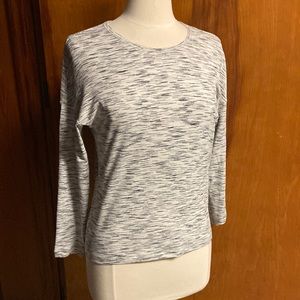 Lululemon Black White top open back ring-spun pattern medium